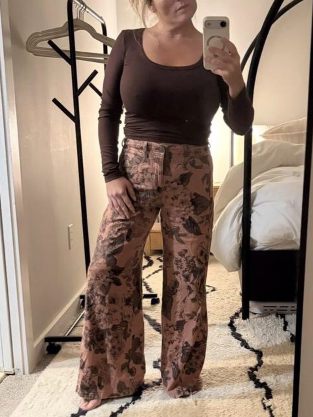 Anthropologie Pilcro Adi Mid-Rise Clean-Hem Flare Wide Leg Pants in Sz 23-24 XXS - Picture 7 of 15